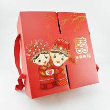 [雙層禮盒]幸福抱稻雙層喜米+黑豆茶包禮盒(300g喜米*6入+黑豆茶*12入)