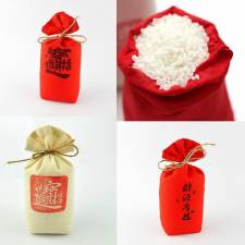 [年節贈品-客製款]300g招財進寶/抱米發財手工喜米包