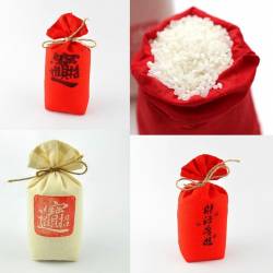 [年節贈品-客製款]300g招財進寶/抱米發財手工喜米包